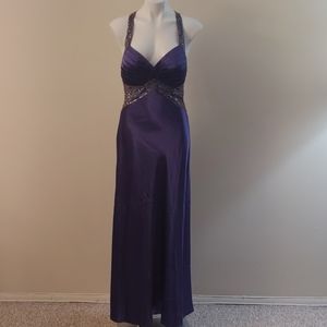 Dave & Johnny Purple Prom Dress